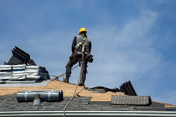 Professional Roofing technician working in Easton, PA
